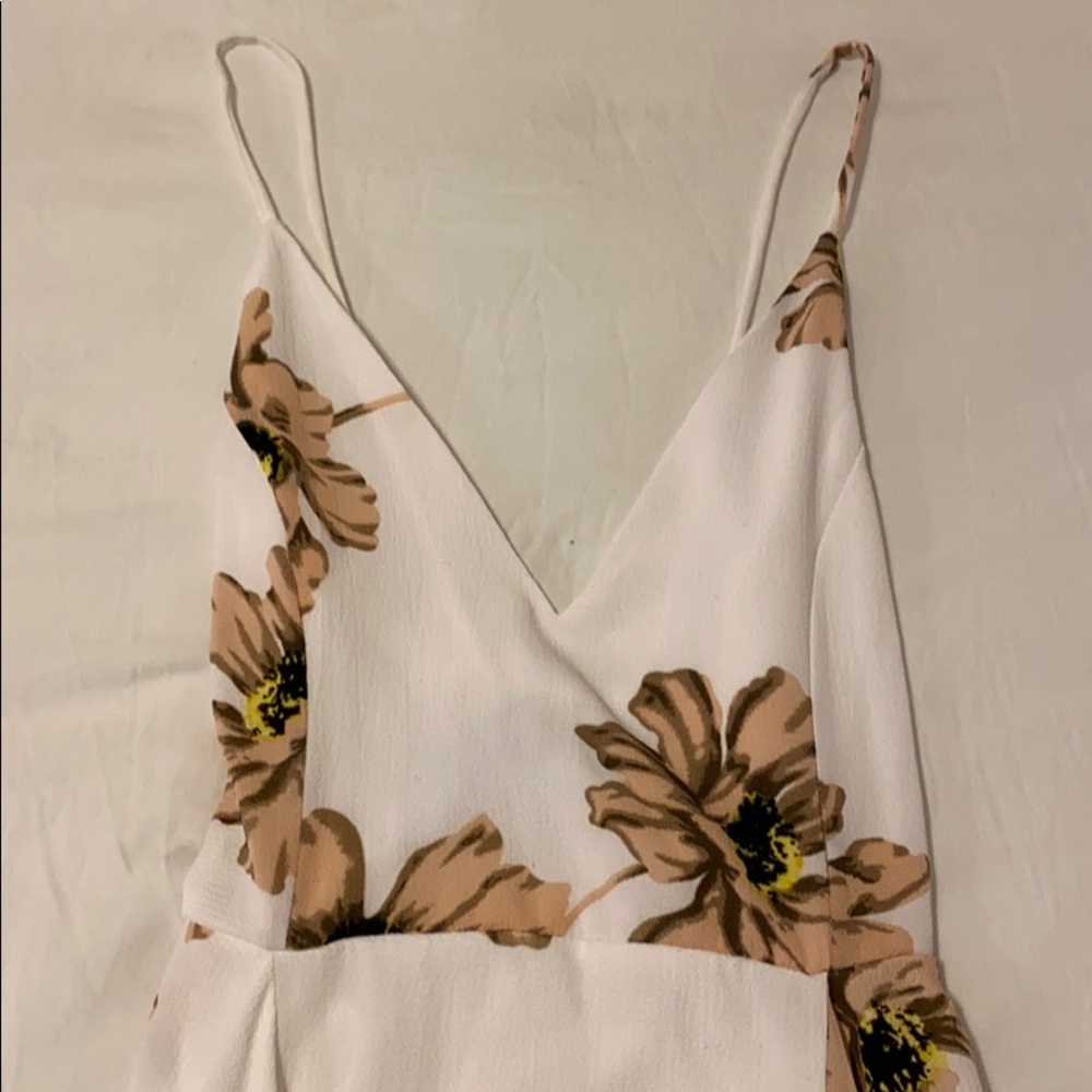 Cream floral dress from Akira black label line